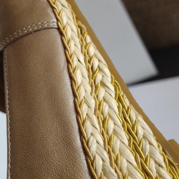 Comfy Wedges Size 5 Platinum Leather - Picture 5 of 6